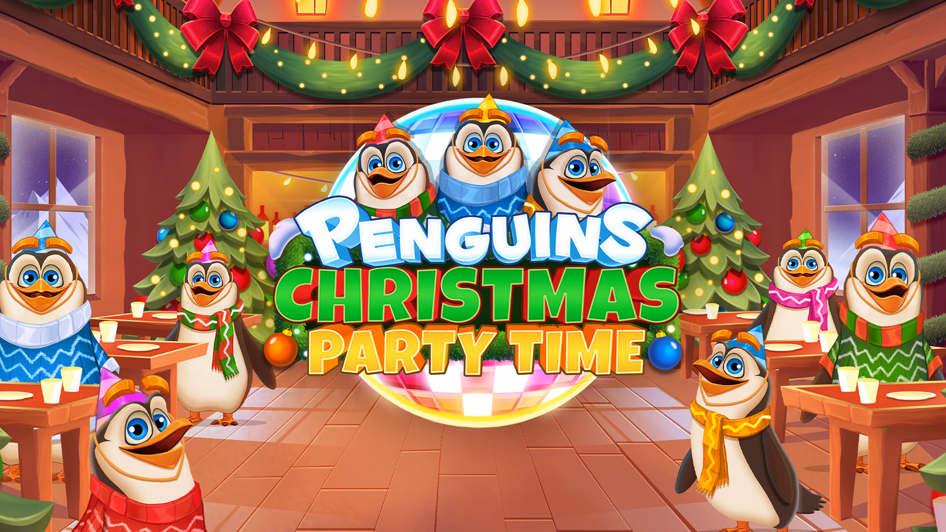 Penguins Christmas Party Time